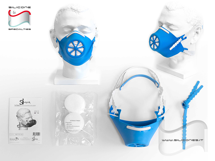 SI Mask maschera protettiva in silicone platinico